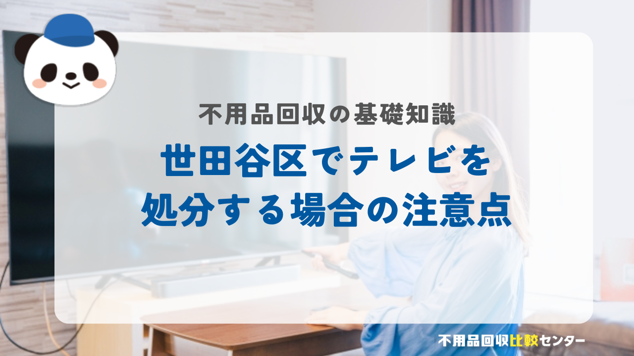 世田谷区でテレビを処分する場合の注意点