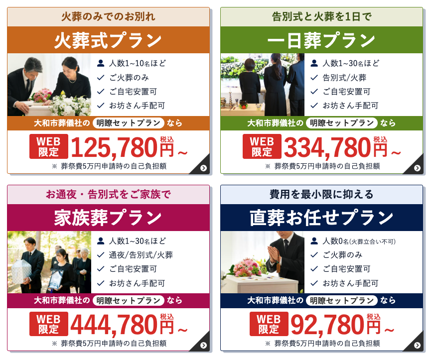 大和市葬儀社の葬儀費用